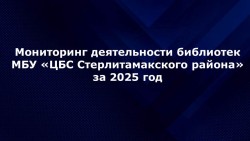 Мониторинг деятельности библиотек МБУ «ЦБС Стерлитамакского района» за 2025 год