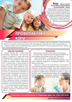 Профилактика кори