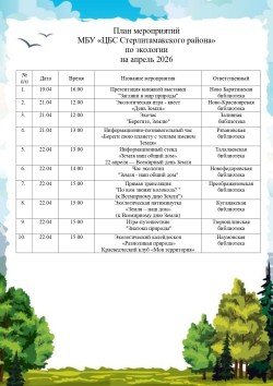 Цикл мероприятий по экологии «Земля — наш общий дом»