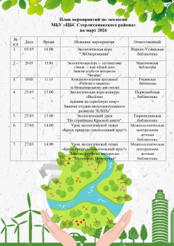 Цикл мероприятий по экологии «Земля — наш общий дом»