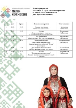 Цикл ко Дню национального костюма