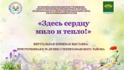 Виртуальная книжная выставка к 95 летию Стерлитамакского района
