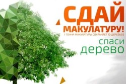 Сдай макулатуру – спаси дерево