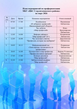 Цикл мероприятий по профориентации «Калейдоскоп  профессий»